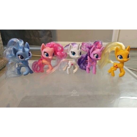 My Little Pony Mega Friendship Collection G4 5 Brushable Pony Figures MLP HTF - Picture 1 of 7
